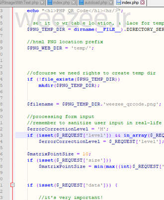 دانلود اسکریپت php برای تولید کیوآر کد